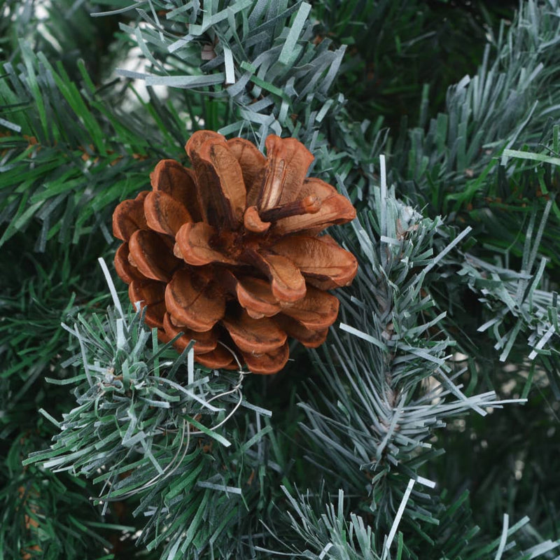 Frosted Christmas Tree with Pinecones 59.1"