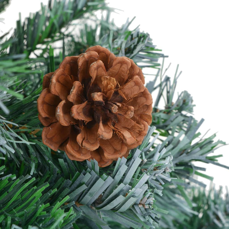 Frosted Christmas Tree with Pinecones 59.1"