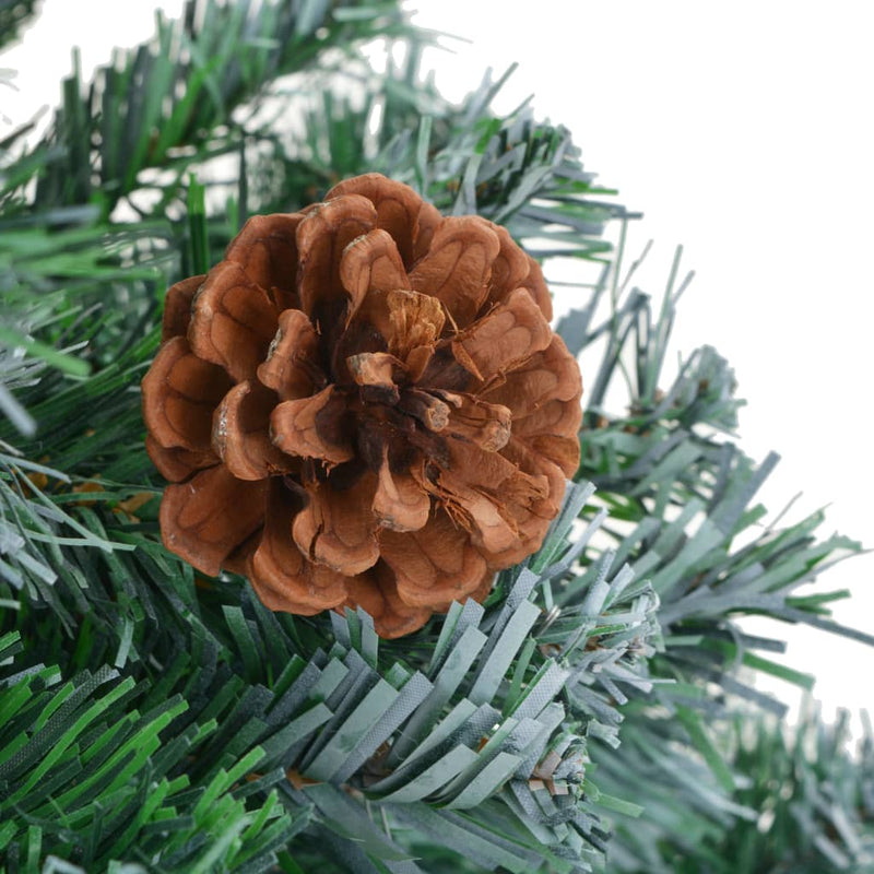 Artificial Christmas Tree with Pinecones 70.9"