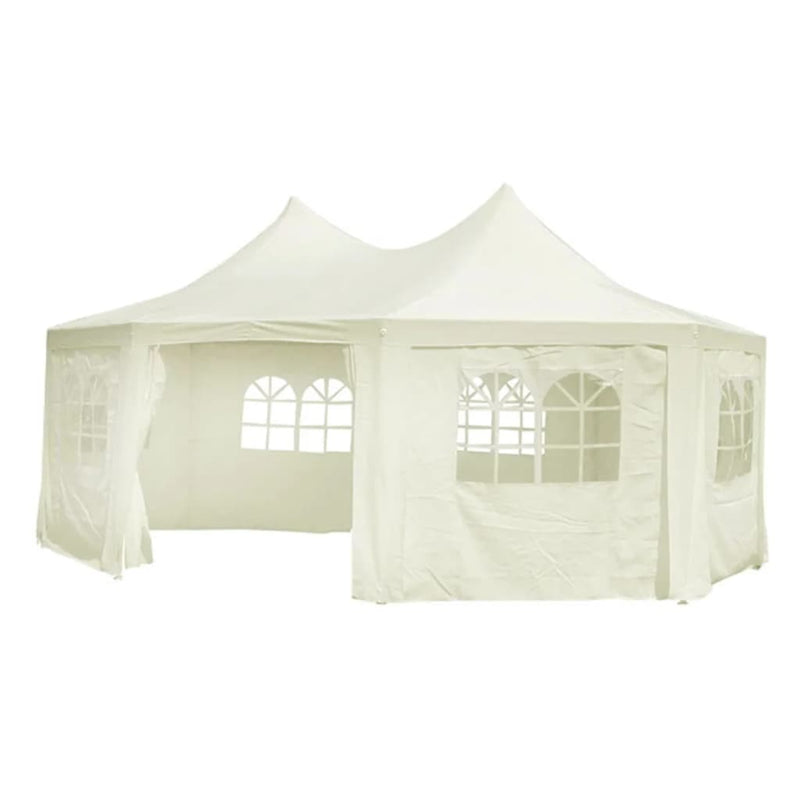 Octagonal Party Tent Cream White 20' x 15' x 12'