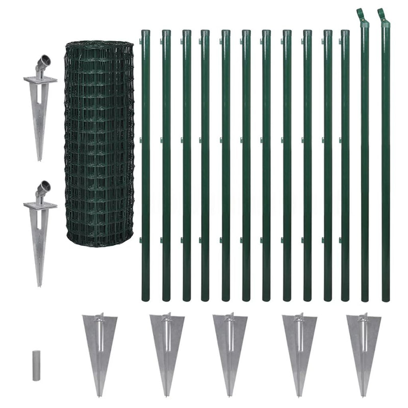 Euro Fence Steel 82ft x 3.9ft Green
