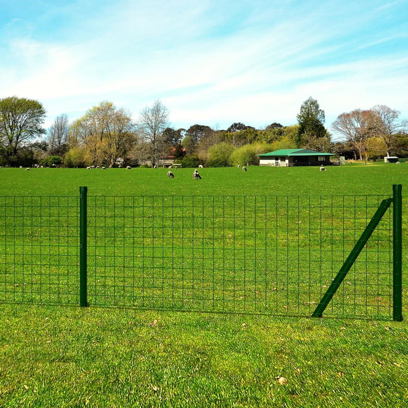 Euro Fence Steel 82ft x 3.9ft Green