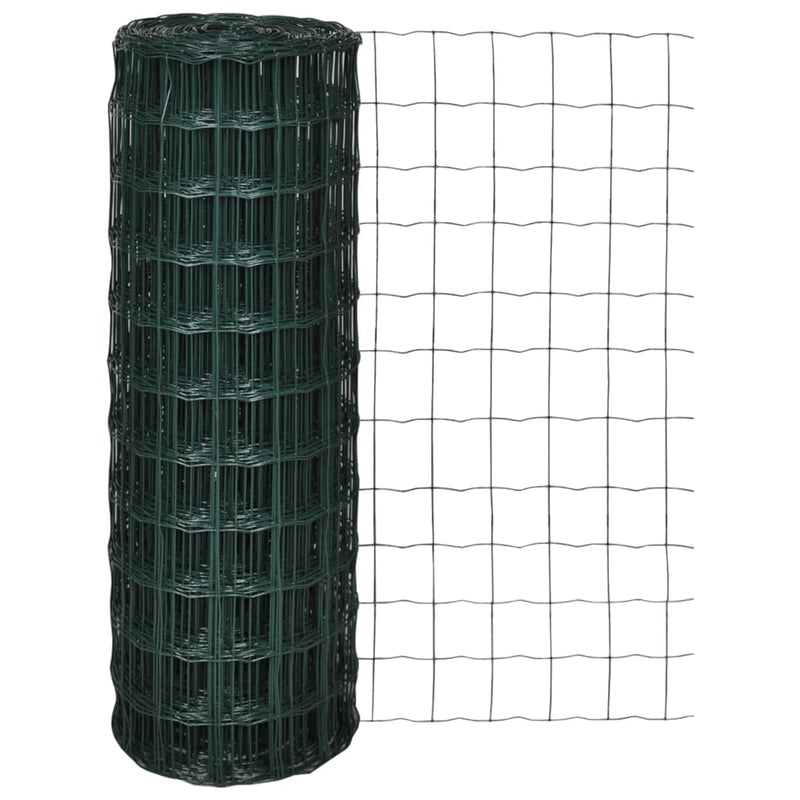 Euro Fence Steel 82ft x 2.6ft Green