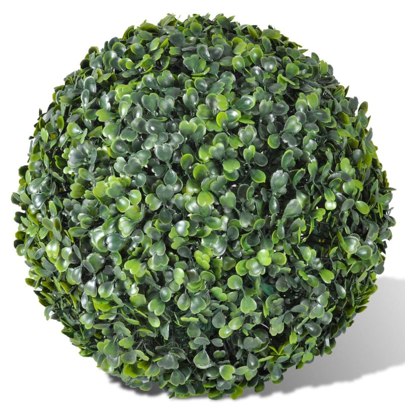 Boxwood Ball Artificial Leaf Topiary Ball 13.8" 2 pcs