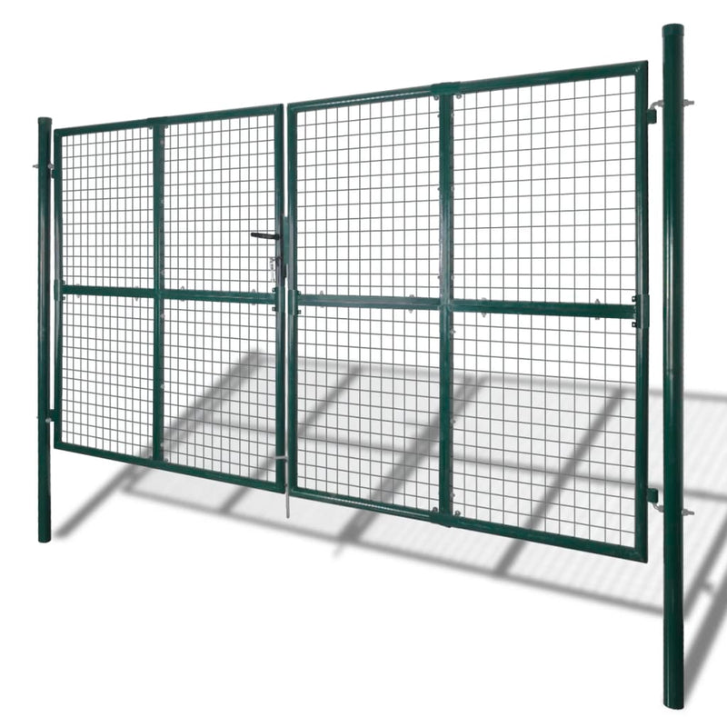 Chain Link Fence with Posts Spike Galvanised Steel 4.1ftx49.2ft