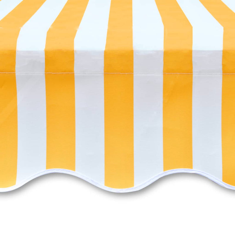 Awning Top Canvas Sunflower Yellow & White 19' 8"x9' 10" (Frame Not Included)