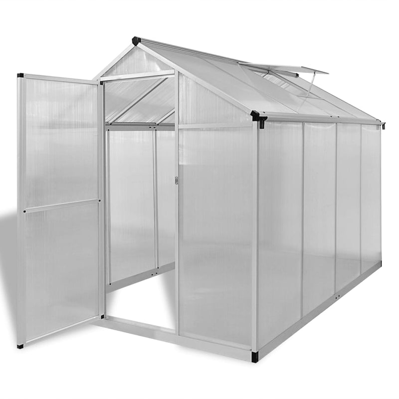 Reinforced Aluminium Greenhouse with Base Frame 49.5ftÂ²