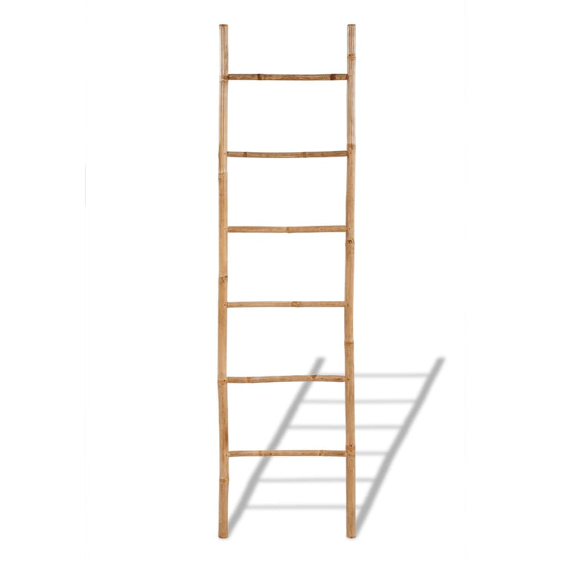 Bamboo Towel Ladder with 6 Rungs