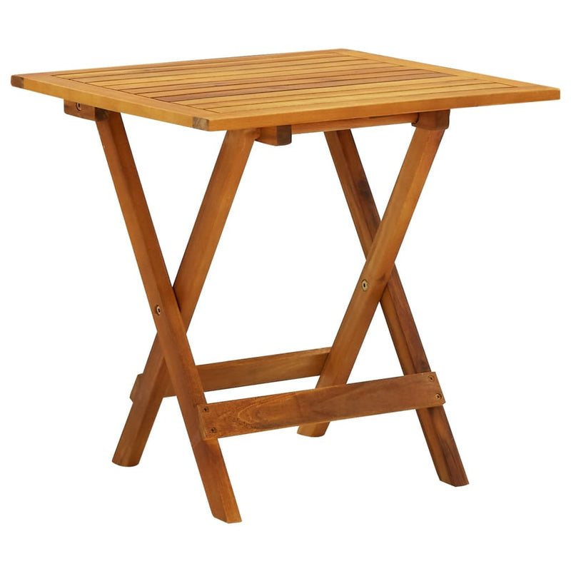 Bistro Table 18.1"x18.1"x18.5" Solid Acacia Wood