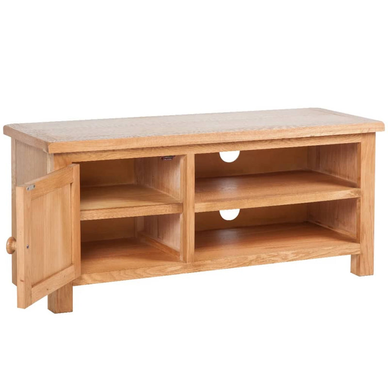 TV Cabinet Solid Oak Wood 40.6"x14.2"x18.1"