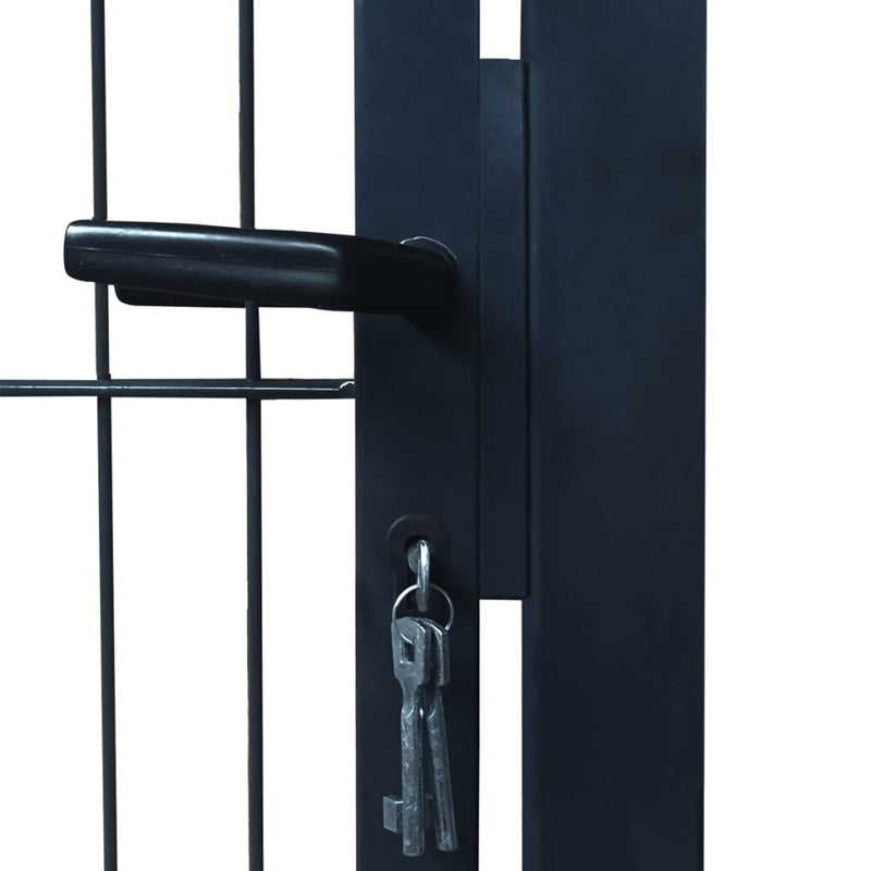 2D Fence Gate (Single) Anthracite Gray 41.7" x 82.7"