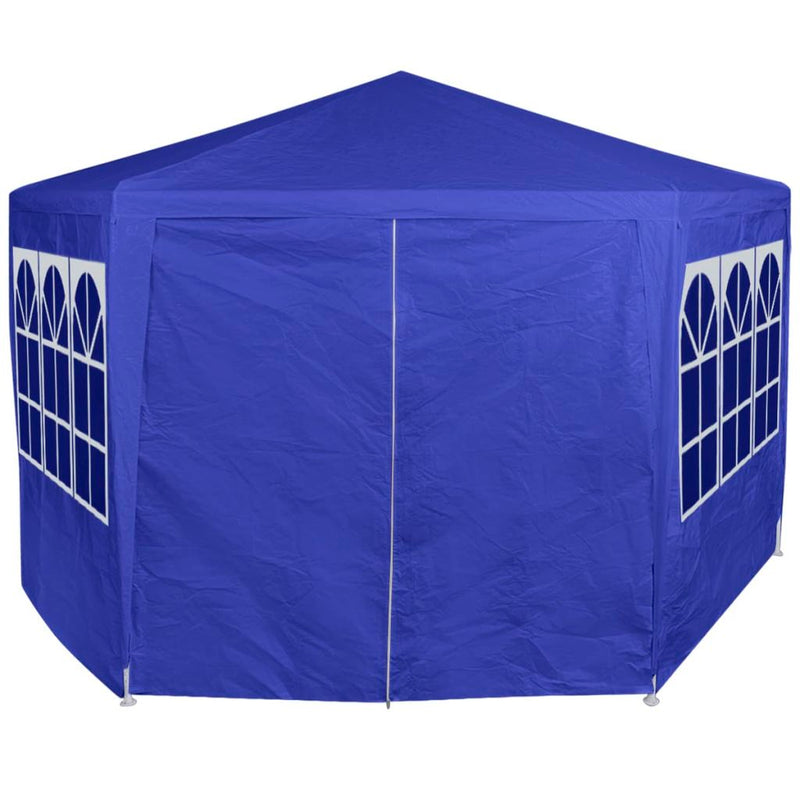 Marquee with 6 Side Walls Blue 6.6'x6.6'