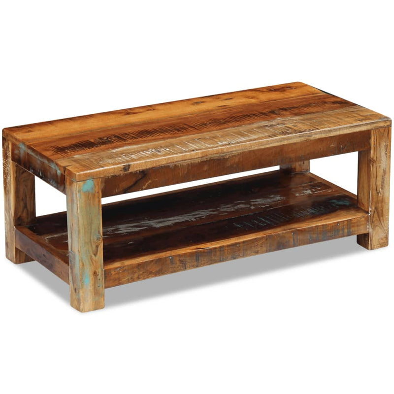 Coffee Table Solid Reclaimed Wood 35.4"x17.7"x13.8"