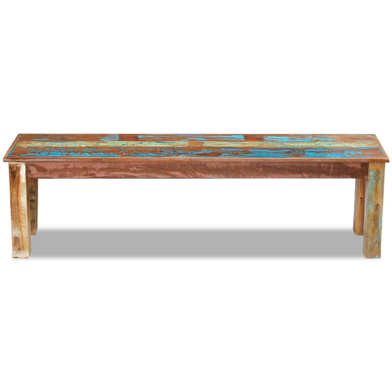 Bench Solid Reclaimed Wood 63"x13.8"x18.1"