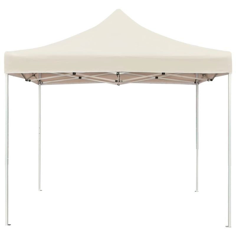 Professional Folding Party Tent Aluminium 118.1"x118.1" Cream