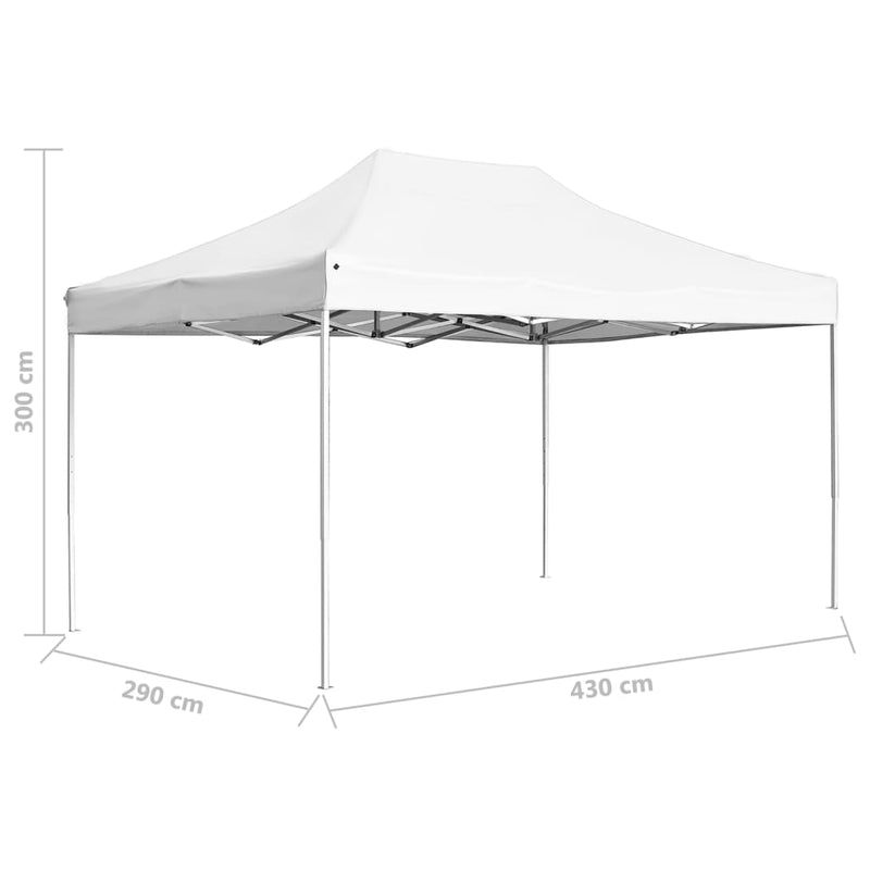 Professional Folding Party Tent Aluminium 177.2"x118.1" White