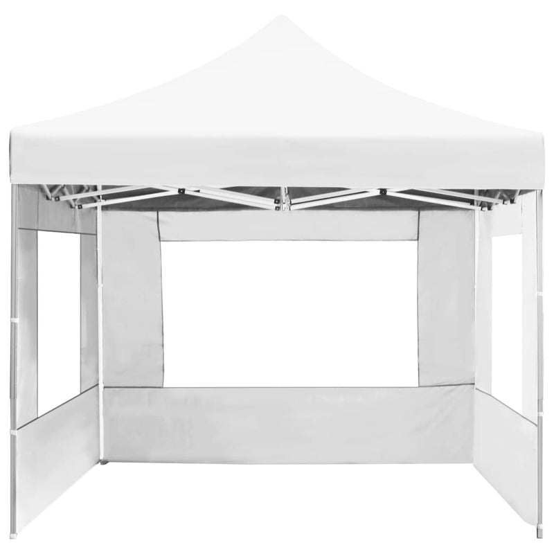 Professional Folding Party Tent with Walls Aluminium 177.2"x118.1" White