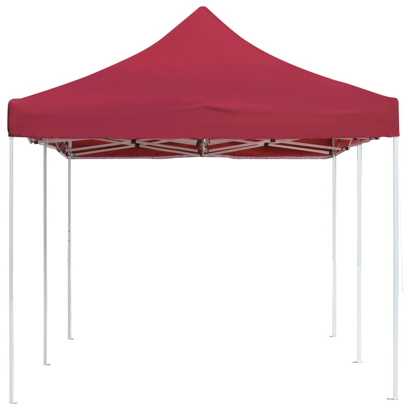 Professional Folding Party Tent Aluminium 236.2"x118.1" Wine Red