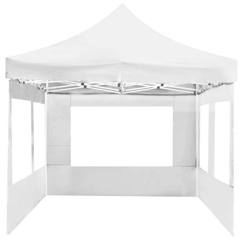 Professional Folding Party Tent with Walls Aluminium 236.2"x118.1" White