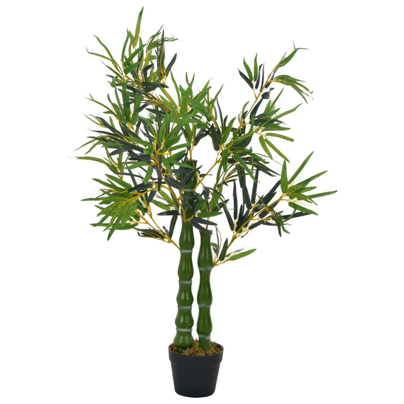 Artificial Plant Bamboo with Pot Green 43.3"