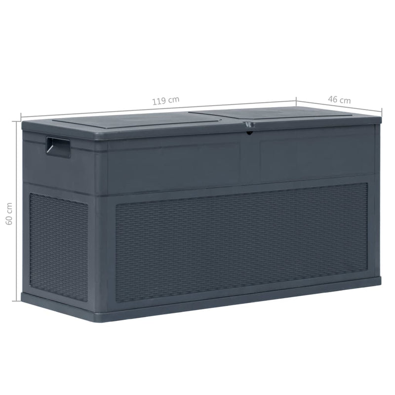 Patio Storage Box 84.5 gal Anthracite