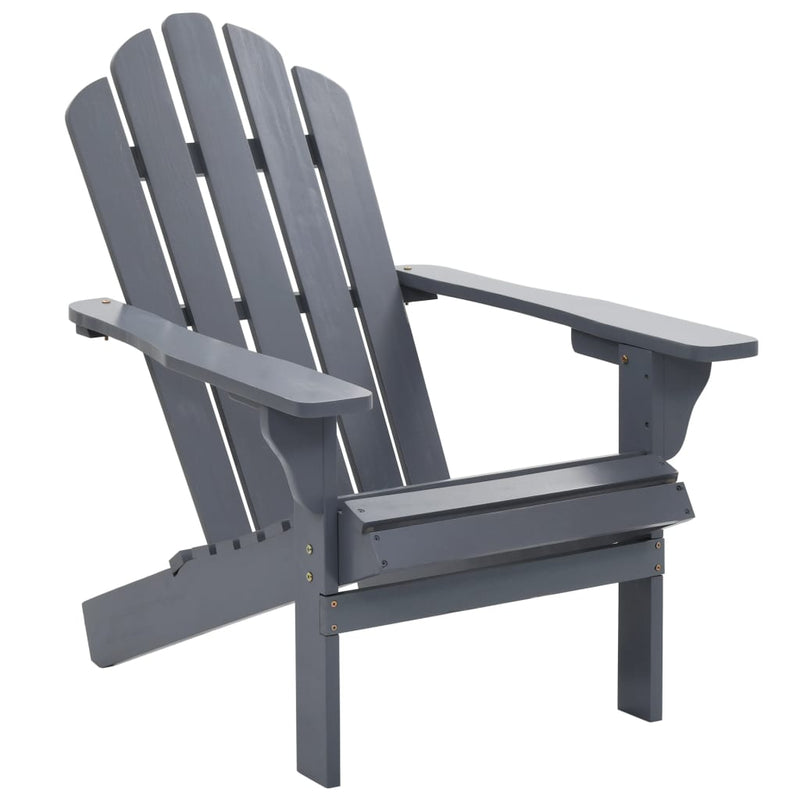 Patio Chair Wood Gray