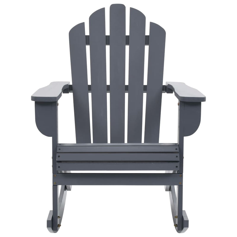 Patio Rocking Chair Wood Gray
