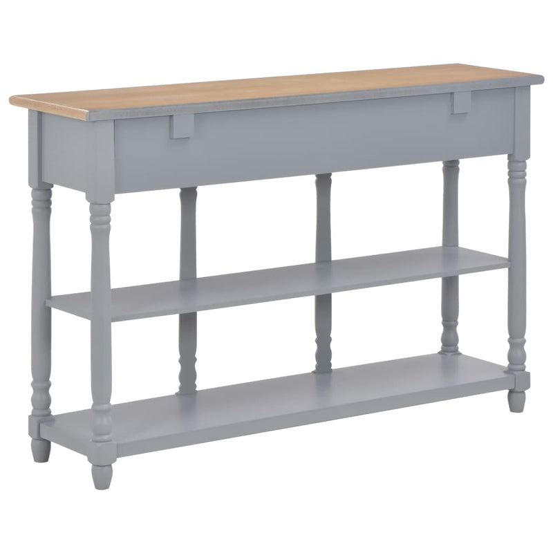 Console Table Gray 47.2"x11.8"x29.9" MDF