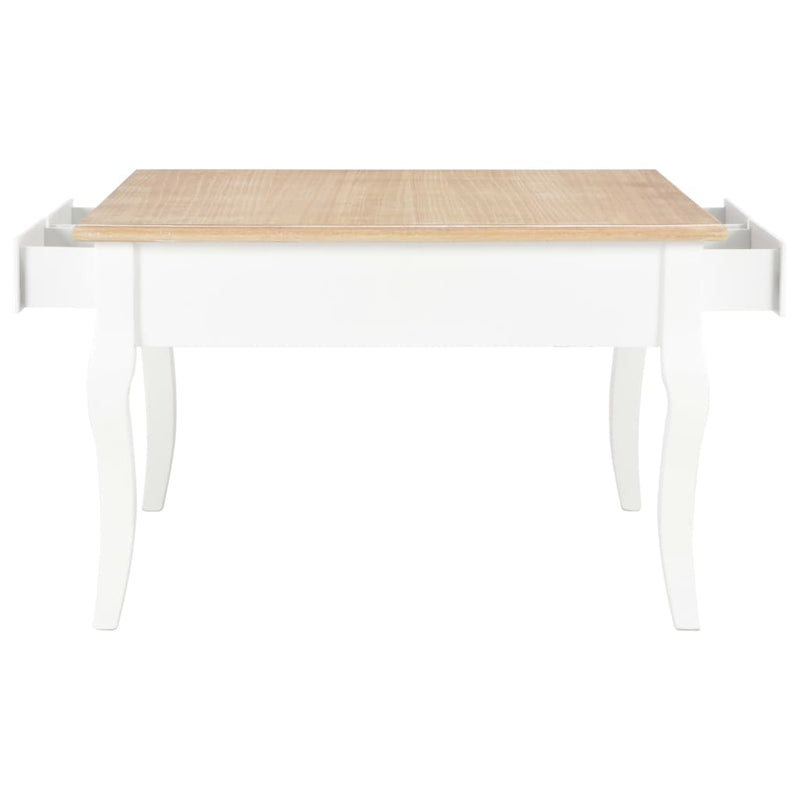 Coffee Table White 31.5"x31.5"x19.7" Wood