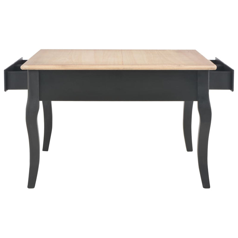 Coffee Table Black 31.5"x31.5"x19.7" Wood