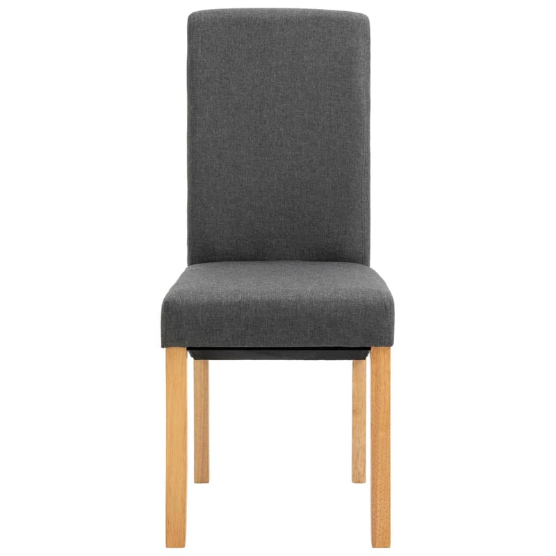 Dining Chairs 4 pcs Gray Fabric