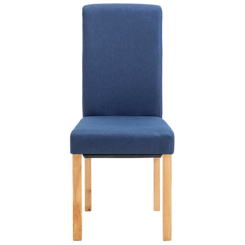 Dining Chairs 4 pcs Blue Fabric