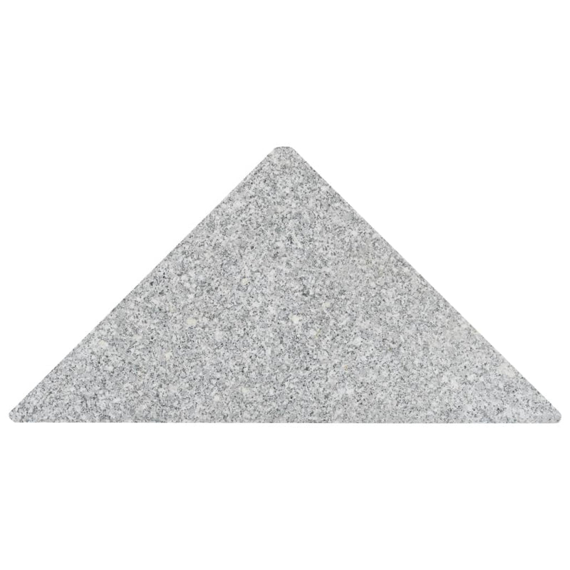 Umbrella Weight Plates 4 pcs Gray Granite Triangular 132.3 lb