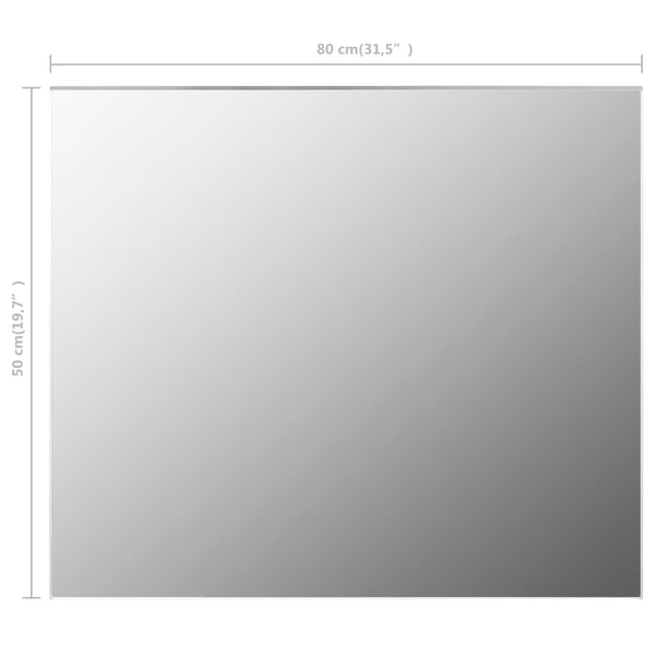 Frameless Mirror 31.5"x23.6" Glass