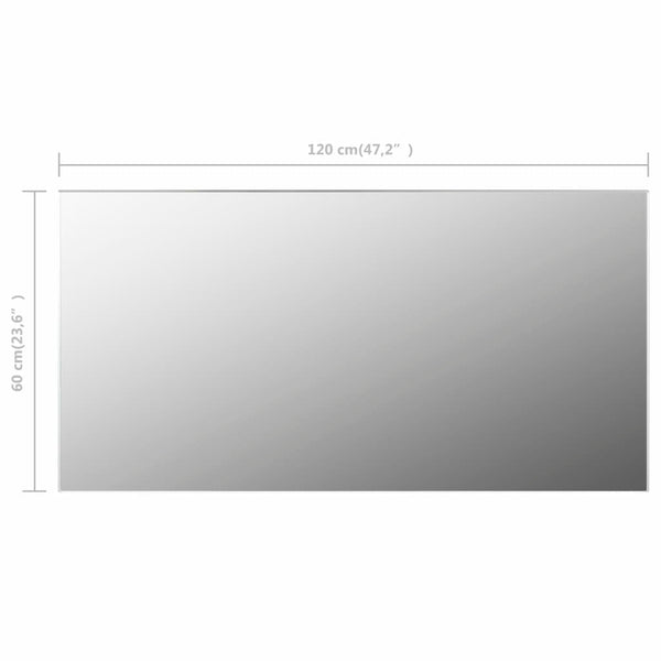 Frameless Mirror 47.2"x23.6" Glass