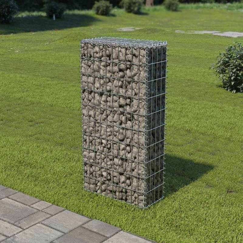 Gabion Wall with Covers Galvanized Steel 19.7"x7.78"x39.4"