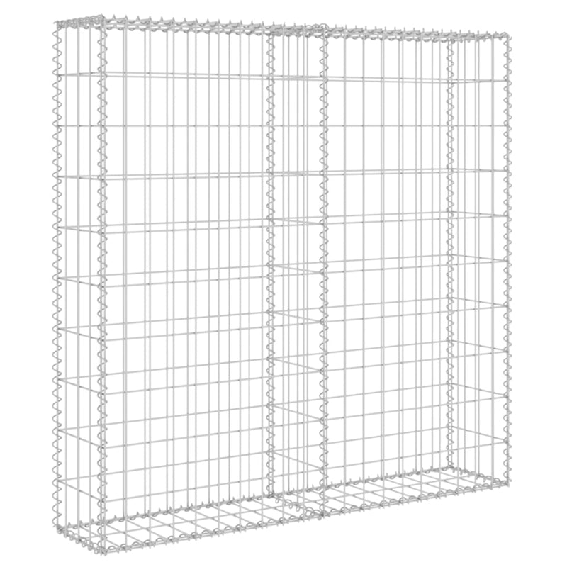 Gabion Wall with Covers Galvanized Steel 31.5"x7.87"x39.4"