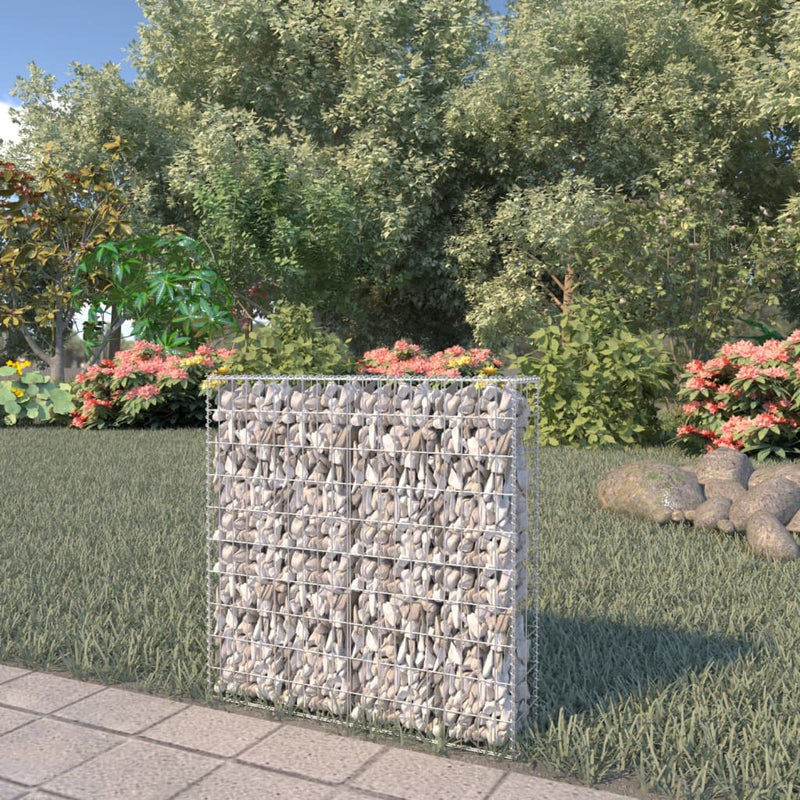 Gabion Wall with Covers Galvanized Steel 31.5"x7.87"x39.4"