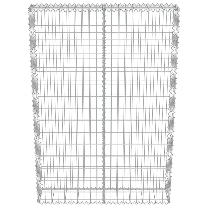 Gabion Wall with Covers Galvanized Steel 39.4"x7.87"x59"