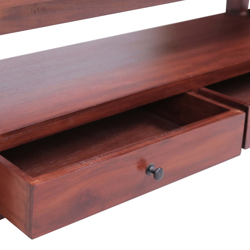TV Cabinet Brown 47.2"x11.8"x15.8" Solid Mahogany Wood