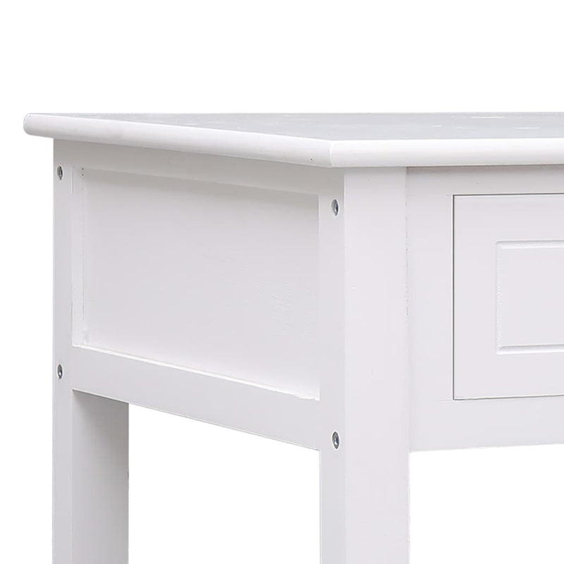 Coffee Table White 39.4"x19.7"x17.7" Wood