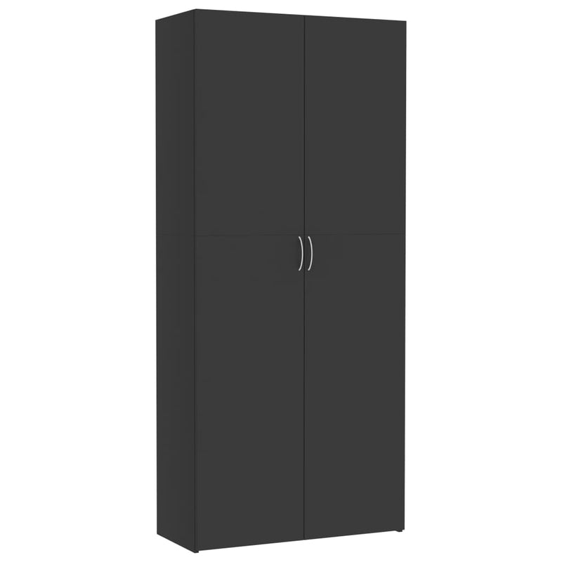 Storage Cabinet Gray 31.5"x14"x70.9" Chipboard