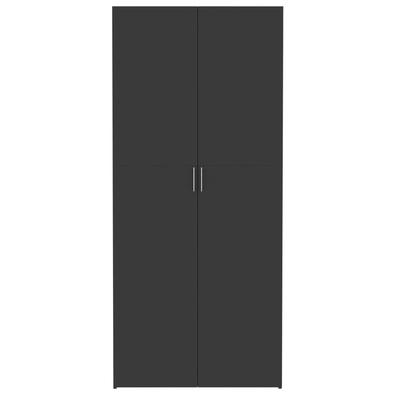 Storage Cabinet Gray 31.5"x14"x70.9" Chipboard