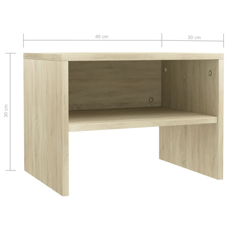 Side Cabinet Sonoma Oak 15.7"x11.8"x11.8" Chipboard