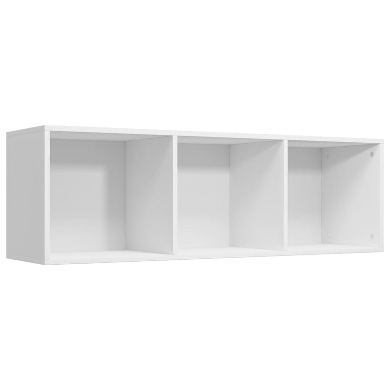 Book Cabinet/TV Cabinet White 14.2"x11.8"x44.9" Chipboard