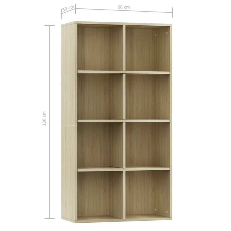 Book Cabinet/Sideboard Sonoma Oak 26"x11.8"x51.2" Chipboard