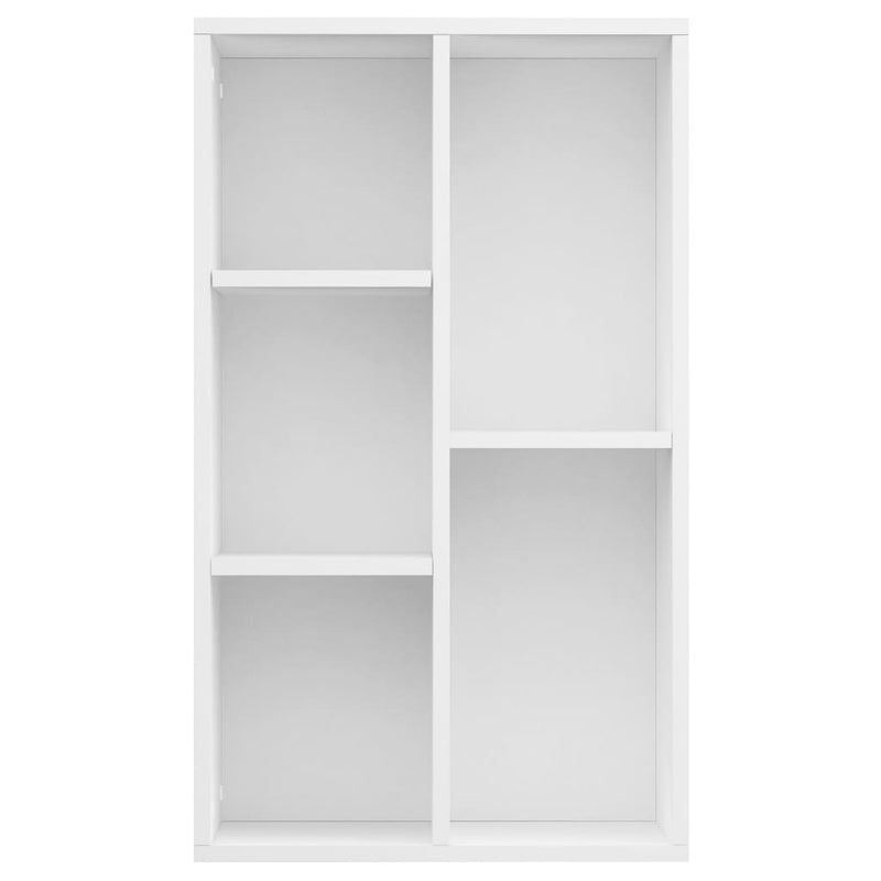 Book Cabinet/Sideboard White 19.7"x9.8"x31.5" Chipboard