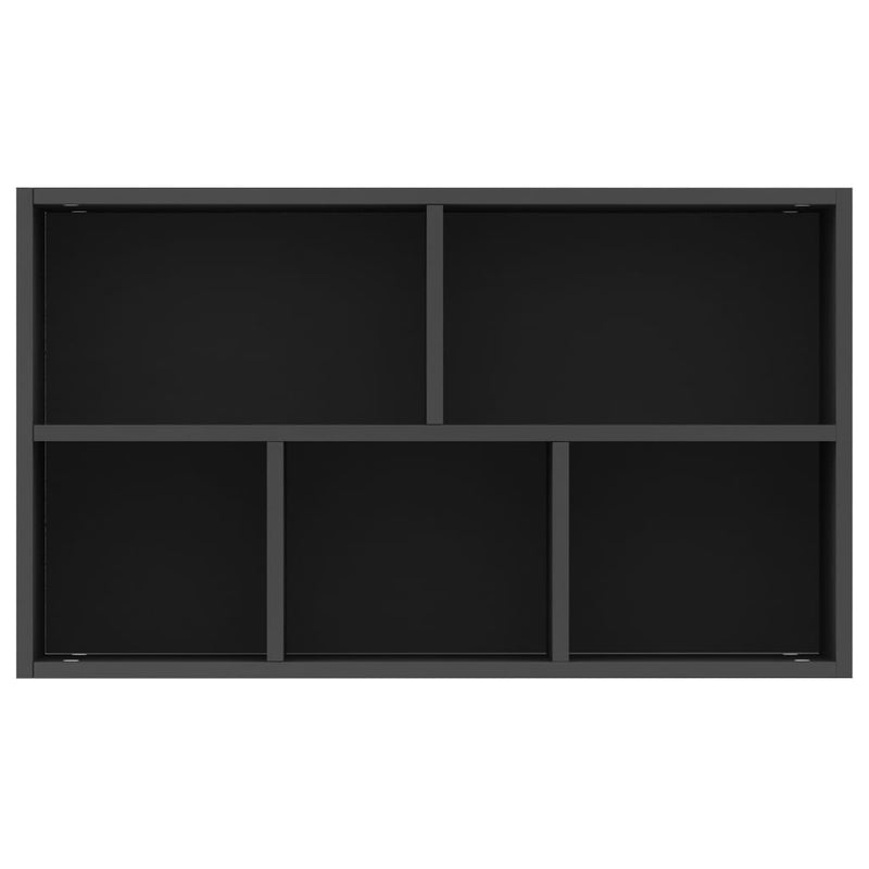 Book Cabinet/Sideboard Black 19.7"x9.8"x31.5" Chipboard
