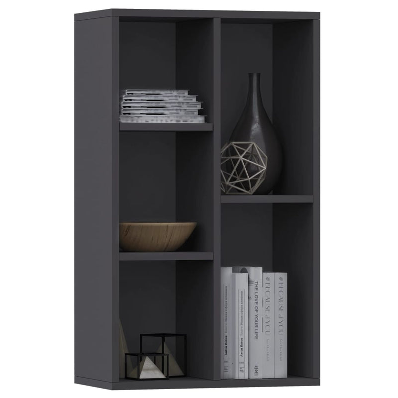 Book Cabinet/Sideboard Gray 19.7"x9.8"x31.5" Chipboard