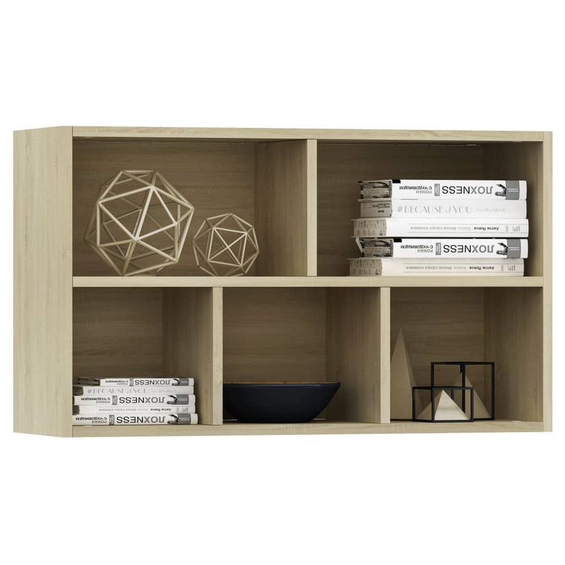 Book Cabinet/Sideboard Sonoma Oak 19.7"x9.8"x31.5" Chipboard